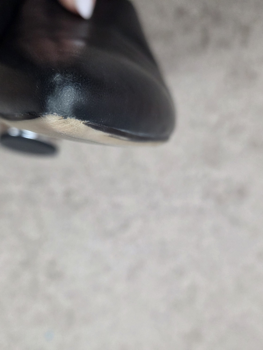 Black Leather Slip-On Women’s Mule - Picture 6 of 6